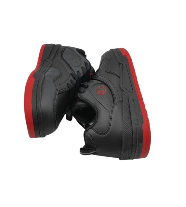 Adidasi barbati Champion, imitatie de piele, negru - imagine 4