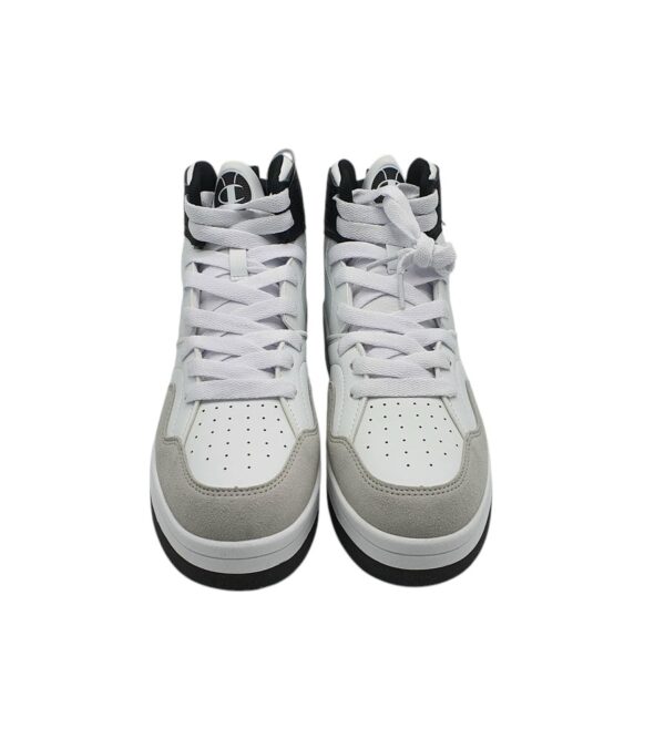 Adidasi barbati Champion, imitatie de piele, alb negru - imagine 3