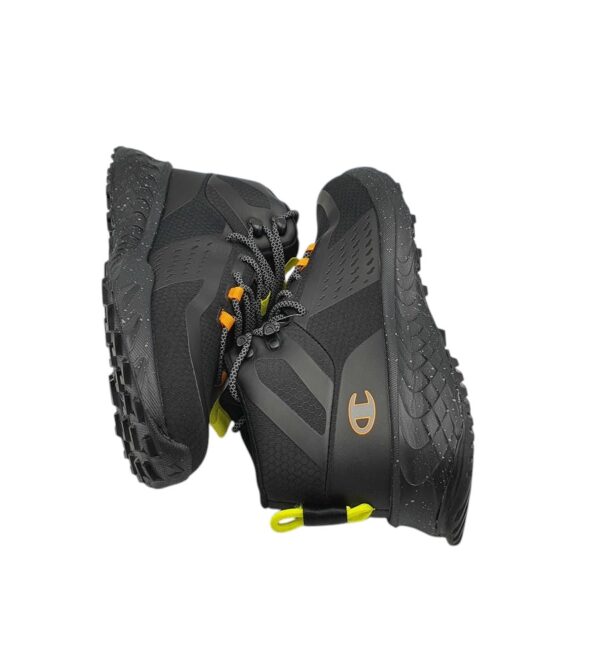 Adidasi barbati Champion, imitatie de piele, material textil, negru - imagine 4