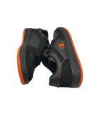Adidasi barbati Champion, imitatie de piele, negru portocaliu - imagine 4
