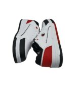 Adidasi barbati Champion 43 , imitatie de piele, alb negru rosu - imagine 4
