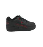 Adidasi barbati Champion 43 , imitatie de piele,  negru rosu