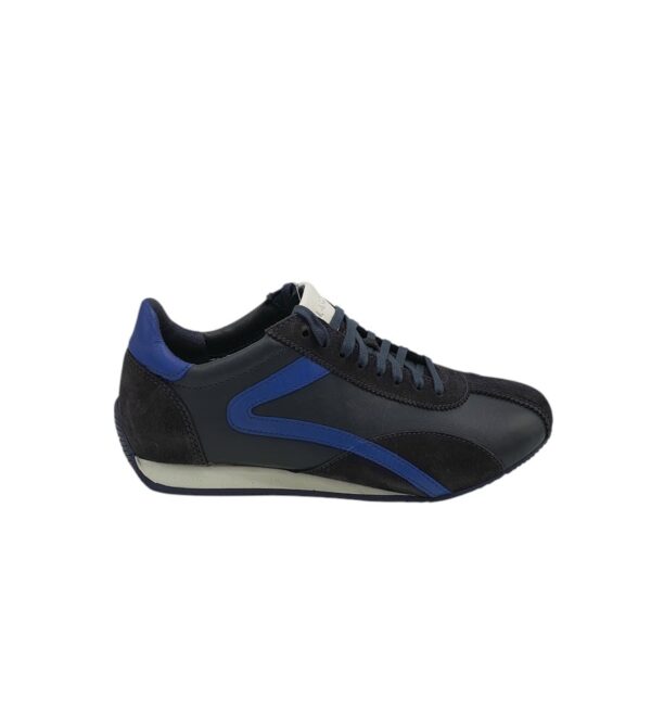 Adidasi barbati Lasocki 41, piele, piele intoarsa, negru albastru - imagine 1