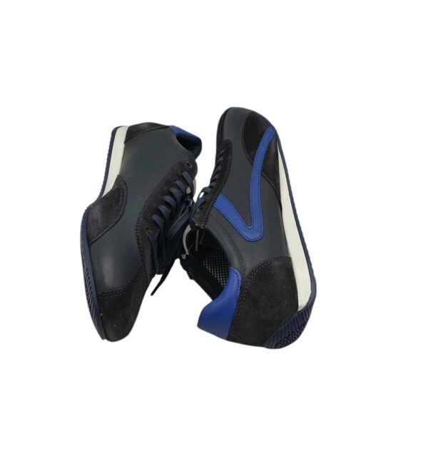 Adidasi barbati Lasocki 41, piele, piele intoarsa, negru albastru - imagine 4