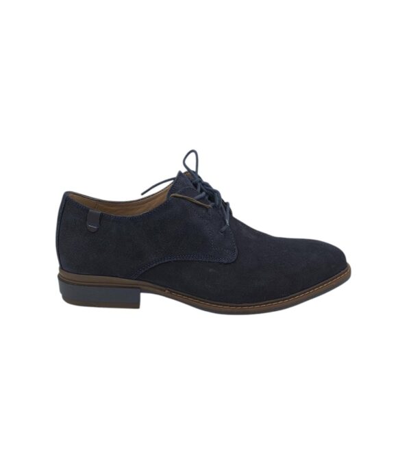 Pantofi barbati Lasocki 44, piele intoarsa, bleumarin - imagine 1