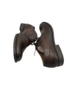 Pantofi barbati Lasocki 41, piele, maro negru - imagine 4