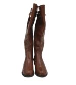 Botine dama Biu 39, imitatie de piele, material textil, maro - imagine 3