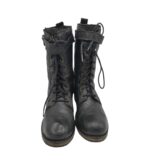 Ghete barbati 43, piele, negru - imagine 3