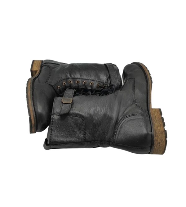 Ghete barbati 43, piele, negru - imagine 4