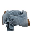 Cizme dama 38, piele intoarsa, albastru - imagine 4