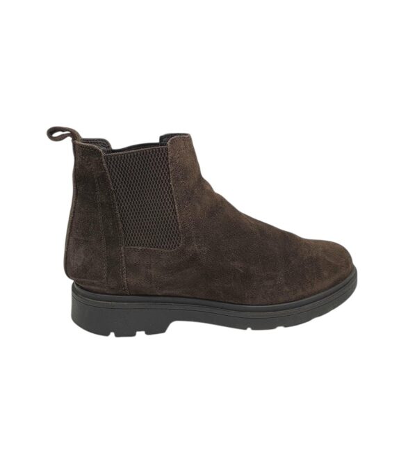 Ghete barbati Geox 42, piele intoarsa, maro - imagine 1