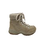 Ghete dama Landrover 37, imitatie de piele, bej, imblanite