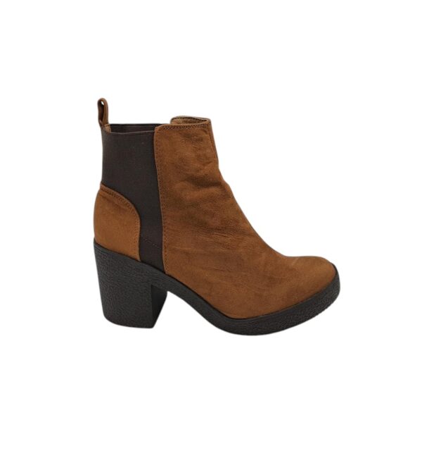 Botine dama Primark 37, material textil, maro - imagine 1