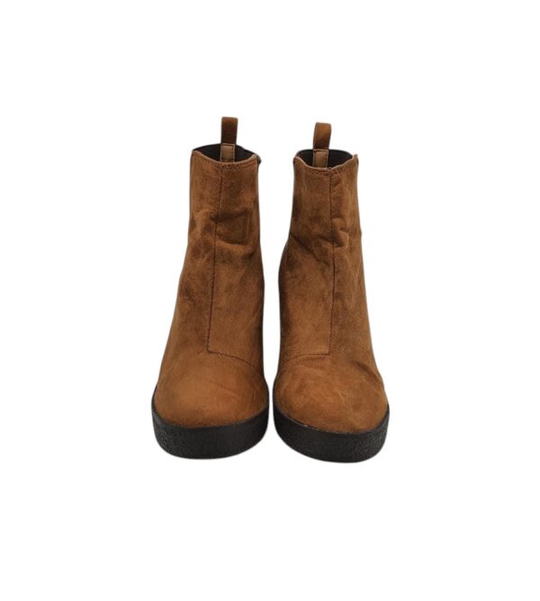 Botine dama Primark 37, material textil, maro - imagine 3