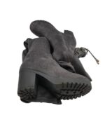 Cizme dama 41, material textil, gri - imagine 4