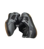 Adidasi barbati Sprandi , imitatie de piele, negru gri - imagine 4