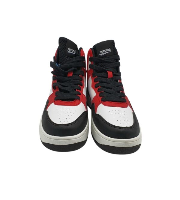 Adidasi barbati Sprandi , imitatie de piele, alb negru - imagine 3