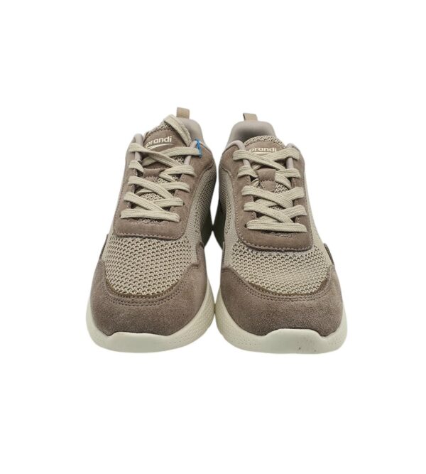 Adidasi barbati Sprandi 41, material textil, imitatie de piele, bej - imagine 3