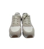 Adidasi barbati Sprandi 46, imitatie de piele, material textil, alb gri - imagine 3