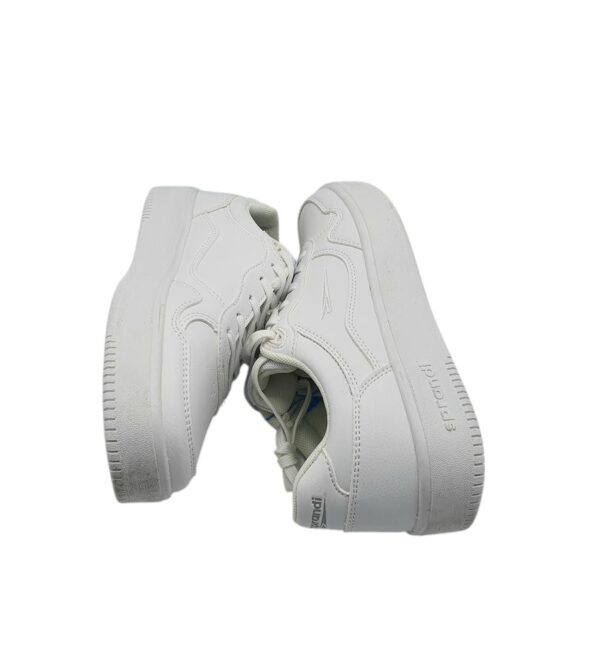 Adidasi dama Sprandi 40, imitatie de piele, alb - imagine 4