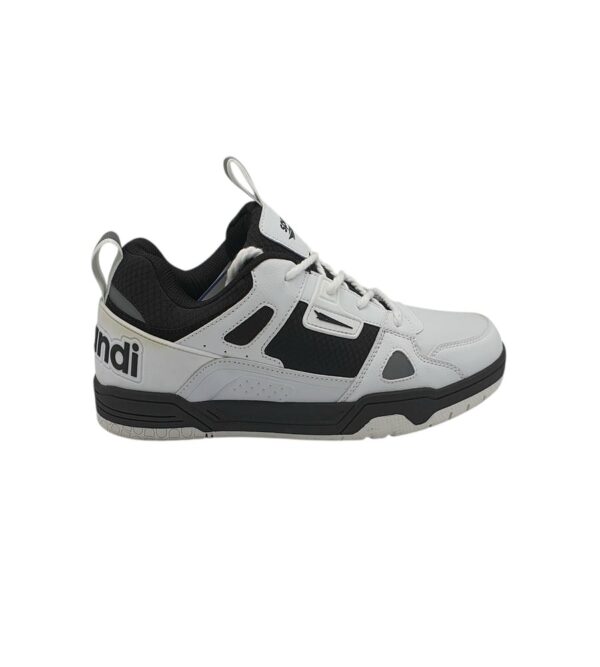 Adidasi barbati Sprandi , imitatie de piele, alb negru - imagine 1