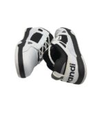 Adidasi barbati Sprandi , imitatie de piele, alb negru - imagine 4