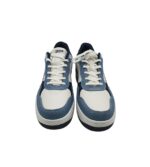 Adidasi barbati Sprandi , imitatie de piele, material textil, alb albastru - imagine 3