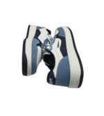 Adidasi barbati Sprandi , imitatie de piele, material textil, alb albastru - imagine 4
