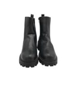Ghete dama Yours 41, imitatie de piele, negru - imagine 3