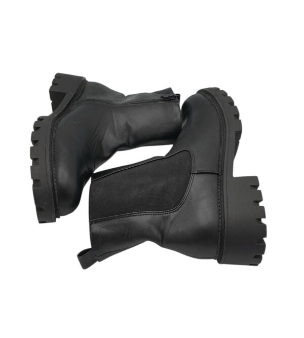 Ghete dama Yours 41, imitatie de piele, negru - imagine 4