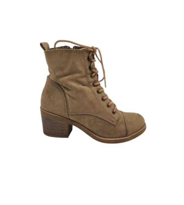 Botine dama Graceland 38, material textil, bej - imagine 1