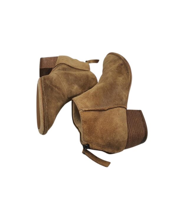 Botine dama Clarks 39, piele intoarsa, maro - imagine 4