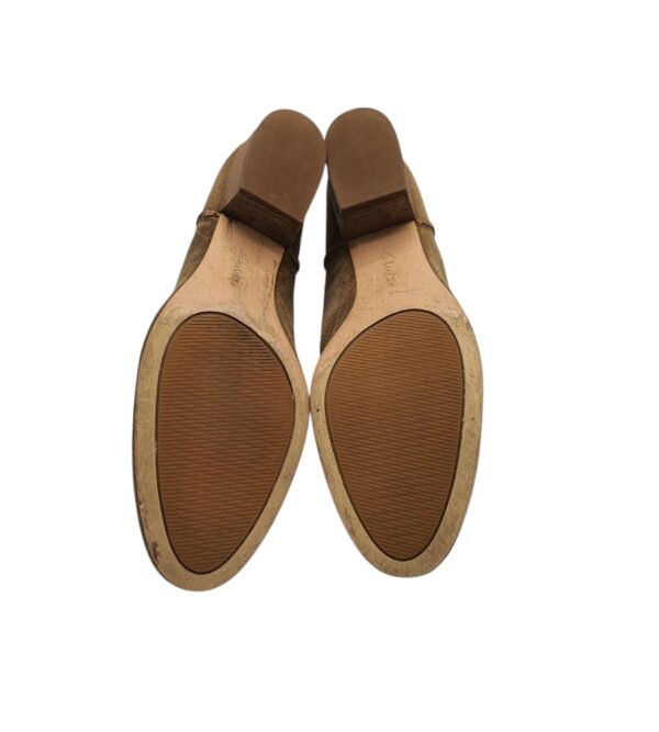Botine dama Clarks 39, piele intoarsa, maro - imagine 5