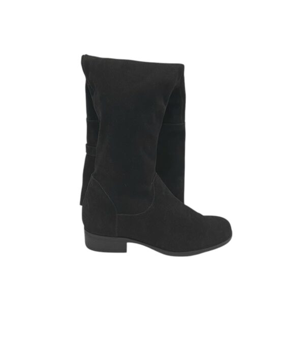 Cizme dama Vero Moda 38, piele intoarsa, negru - imagine 1