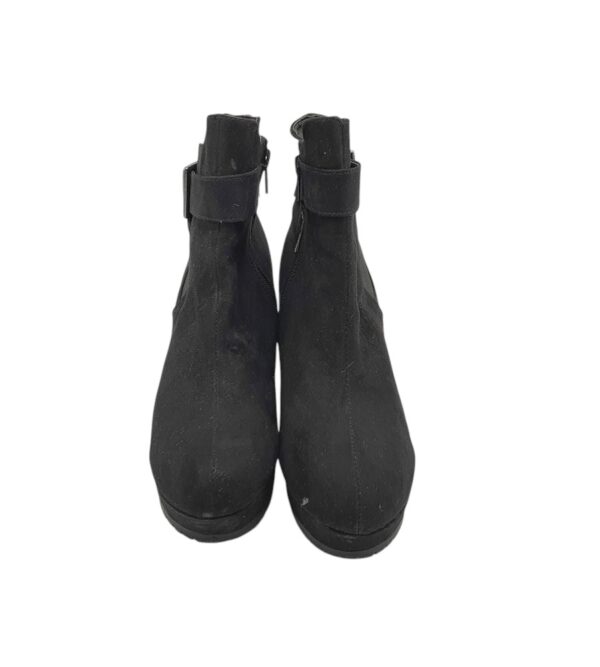 Botine dama Peckott 39, material textil, negru - imagine 3