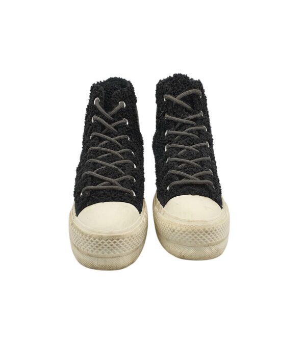 Tenisi dama Converse 39, material textil, negru - imagine 3
