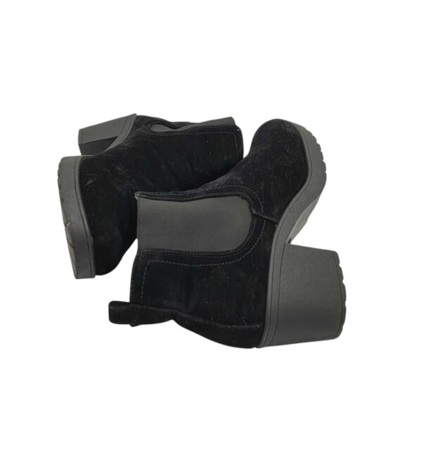 Botine dama Krush 42, material textil, negru - imagine 4