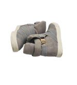 Tenisi dama Kayla 37, imitatie de piele, gri - imagine 4