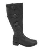 Cizme dama Gabor 39, piele, negru