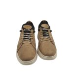 Adidasi barbati Onurhan 40.5, piele, material textil, maro - imagine 3