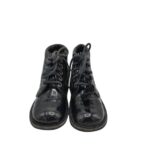 Ghete copii Kickers 37, piele, negru - imagine 3