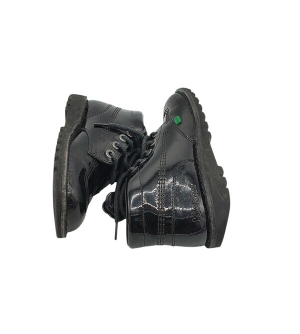 Ghete copii Kickers 37, piele, negru - imagine 4