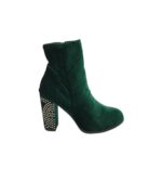 Botine dama Up Collection 39, material textil, verde