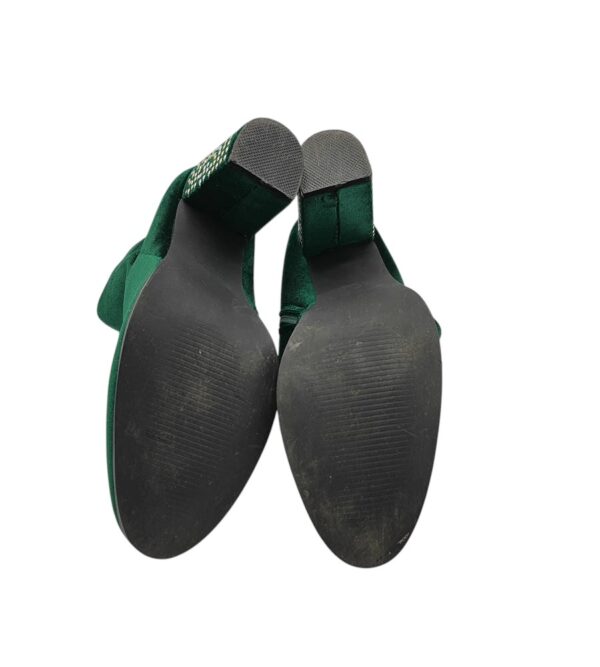 Botine dama Up Collection 39, material textil, verde - imagine 5
