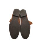Cizme dama BC 37, piele intoarsa, maro - imagine 5