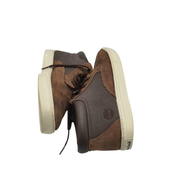 Tenisi barbati Timberland 41, piele intoarsa, material textil, maro - imagine 4