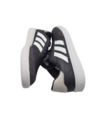 Adidasi barbati Adidas , piele, piele intoarsa,  negru - imagine 4