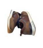 Adidasi barbati U.S  Polo Assn 44, material textil, imitatie de piele,  maro - imagine 4