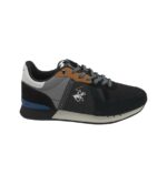 Adidasi barbati  Polo , material textil, negru gri