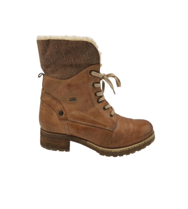 Ghete dama 40 , piele, maro , imblanite - imagine 1